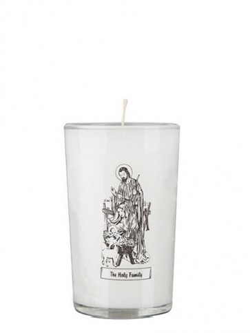 Dadant Candle Holy Family 24-Hour Glass Prayer Candle - Case of 12 Candles