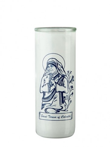 Dadant Candle Saint Teresa of Calcutta Glass Globe - Case of 12 Globes
