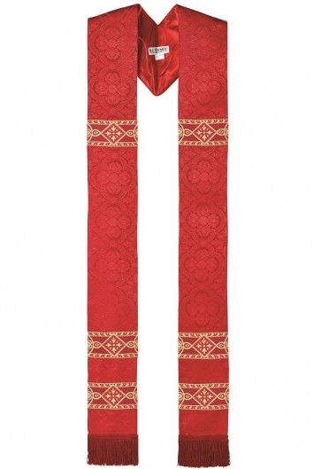 R.J. Toomey Avignon Collection Red Overlay Stole