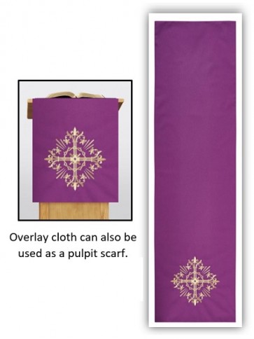 R.J. Toomey Holy Trinity Collection Purple Overlay Cloth
