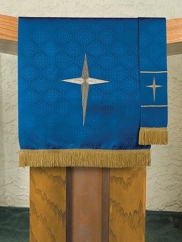 R.J. Toomey Maltese Cross Blue Jacquard Pulpit Scarf