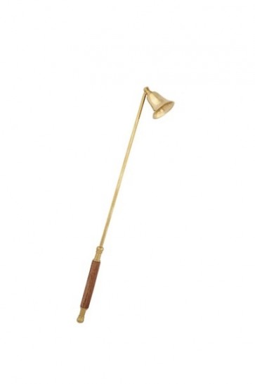 Sudbury Brass 14-1/2"L Candle Snuffer With Wood Handle