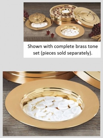 Sudbury Brass Polished Brass Tone Stacking Bread Plate