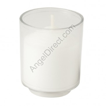 Will & Baumer Brite-Lite Clear, Plastic, 15-Hour Disposable Votive Candle - Case of 144 Candles