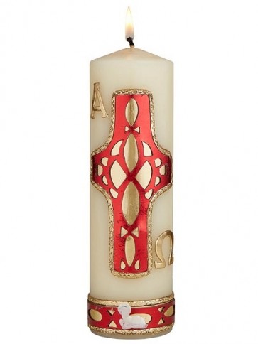 Will & Baumer Easter Mosiac Wax Devotional Candle