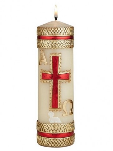 Will & Baumer Lamb of God Wax Devotional Candle