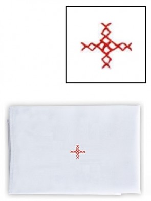 Abbey Brand Polyester/Cotton Red Cross Purificator - Pack of 3 Linens