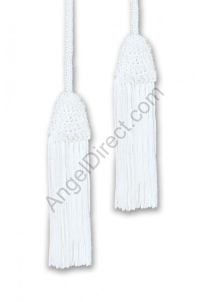 Abbey Brand White 144"L Cotton Cincture