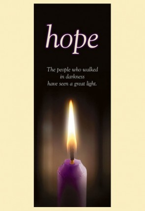 Celebration Banners Advent Candle Series "Hope" 23"W X 63"H Worship Banner