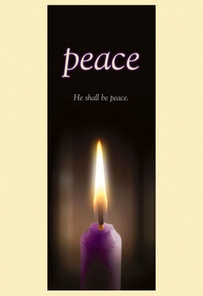 Celebration Banners Advent Candle Series "Peace" 23"W X 63"H Worship Banner