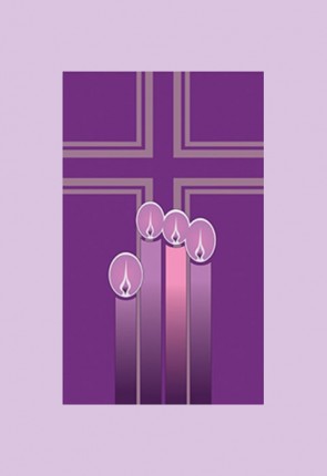 Celebration Banners All Seasons Series "Advent Candles" 3'W X 5'H Worship Banner