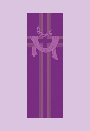 Celebration Banners All Seasons Series "Crown of Thorns" 2'W X 6'H Worship Banner
