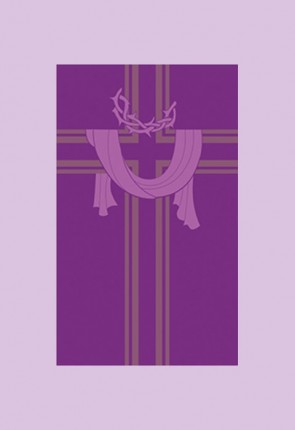 Celebration Banners All Seasons Series "Crown of Thorns" 3'W X 5'H Worship Banner