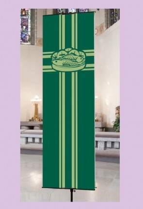 Celebration Banners All Seasons Series "Loaves and Fishes" 2'W X 6'H Worship Banner