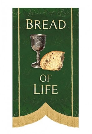 Celebration Banners Call Him By Name Series "Bread of Life" 3-1/2'W X 5'H Worship Banner