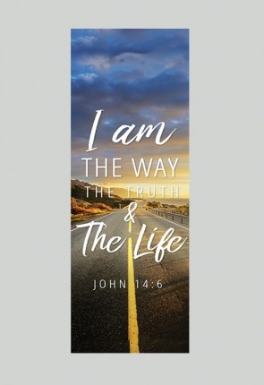 Celebration Banners Foundation Series "I Am the Way" 2'W X 6'H Worship Banner