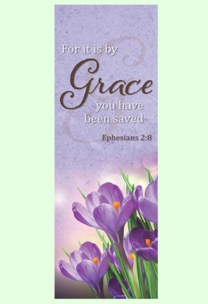Celebration Banners Lift Up Your Heart Series "Grace" 23"W X 63"H Worship Banner
