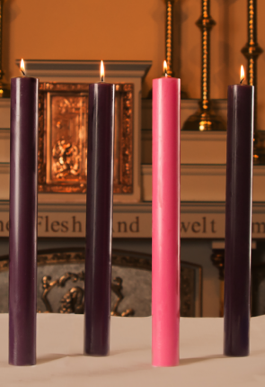 Dadant Candle 1-1/2"D 51% Beeswax Advent Candle Set