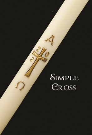 Dadant Candle Classic Series "Simple Cross" Paschal Candle