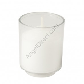 Dadant Candle Clear, Plastic, 10-Hour Disposable Votive Candle - Case of 200 Candles