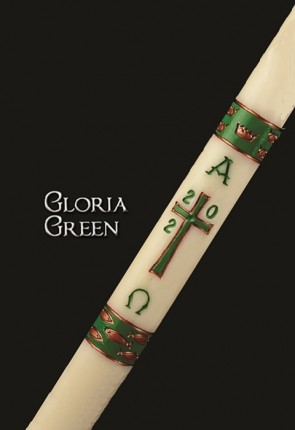 Dadant Candle Gloria Series Green Paschal Candle