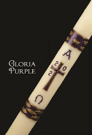Dadant Candle Gloria Series Purple Paschal Candle