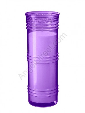 Dadant Candle Purple, 5-Day, Plastic Inner Light - Case of 24 Candles