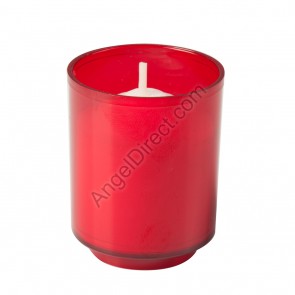 Dadant Candle Red, Plastic, 10-Hour Disposable Votive Candle - Case of 200 Candles