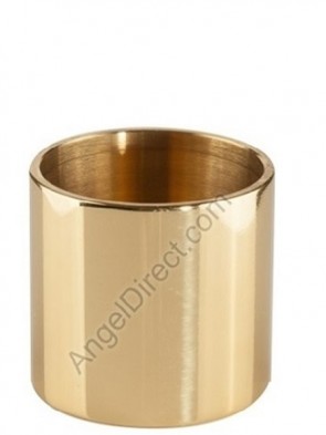 Excelsis Products Brass Candle Socket with High-Polish Finish