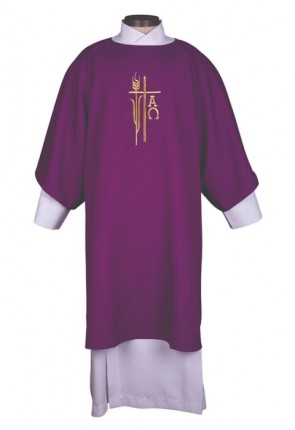 R.J. Toomey Alpha Omega Collection Purple Dalmatic with Inner Stole