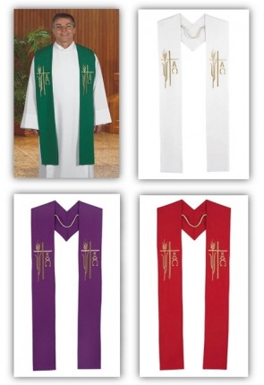 R.J. Toomey Alpha Omega Collection Set Of Four Overlay Stoles