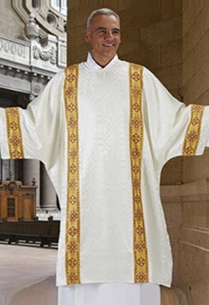 R.J. Toomey Avignon Collection Ivory Dalmatic with Inner Stole