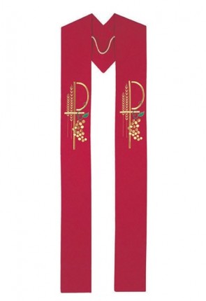 R.J. Toomey Eucharistic Collection Red Overlay Stole