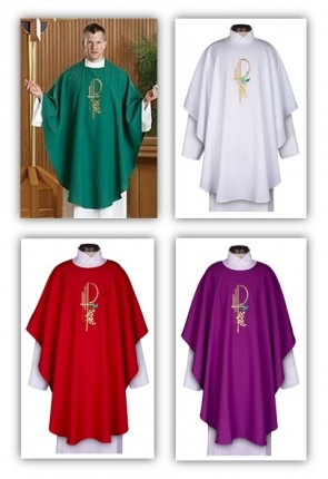 R.J. Toomey Eucharistic Collection Set of Four Chasubles with Round Neck and Inner Stoles