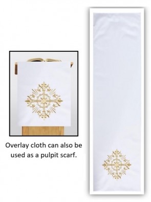 R.J. Toomey Holy Trinity Collection White Overlay Cloth