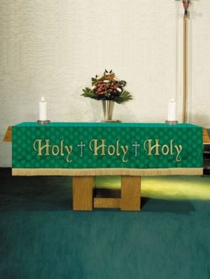 R.J. Toomey Maltese Cross Green Jacquard Altar Frontal