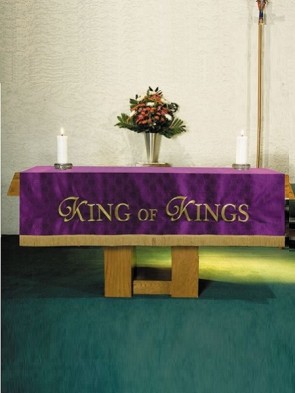 R.J. Toomey Maltese Cross Purple Jacquard Altar Frontal