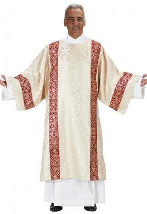 R.J. Toomey Monreale Collection Ivory Dalmatic with Inner Stole