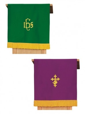 R.J. Toomey Reversible Purple/Green Pulpit Scarf
