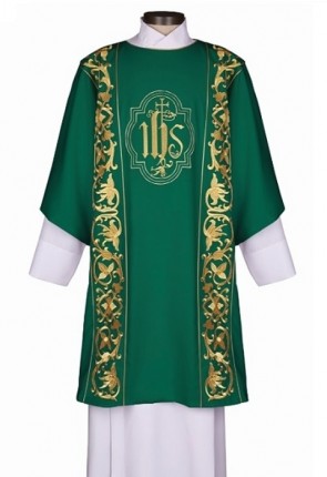 R.J. Toomey Roma Collection Green Dalmatic with Inner Stole