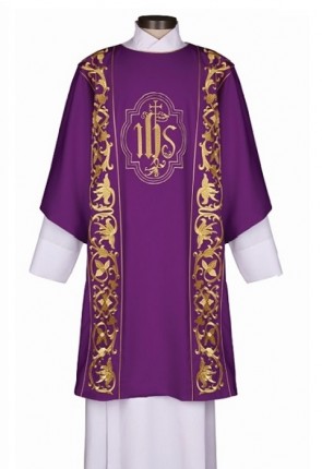 R.J. Toomey Roma Collection Purple Dalmatic with Inner Stole