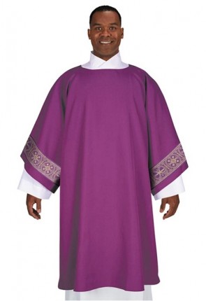 R.J. Toomey San Damiano Collection Purple Dalmatic with Inner Stole