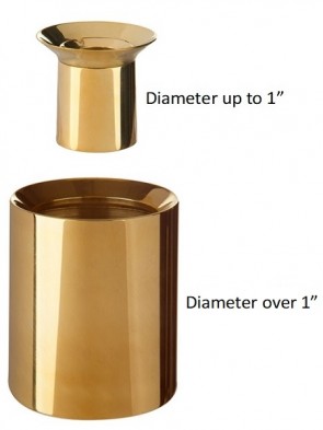 Root Candle Draft-Proof Brass Candle Follower