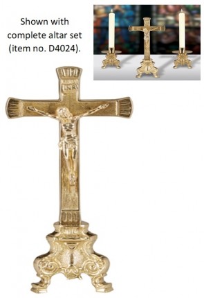 Sudbury Brass 10" Ornate Crucifix