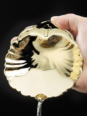 Sudbury Brass 4-3/4"W Brass Baptismal Shell