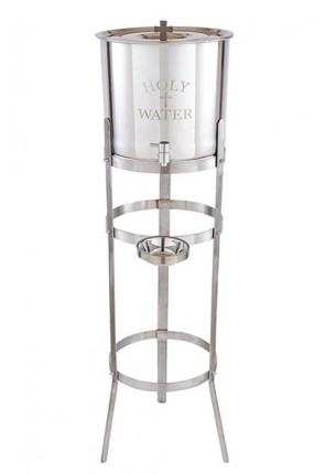 Sudbury Brass 5-Gallon Holy Water Receptacle with Stand