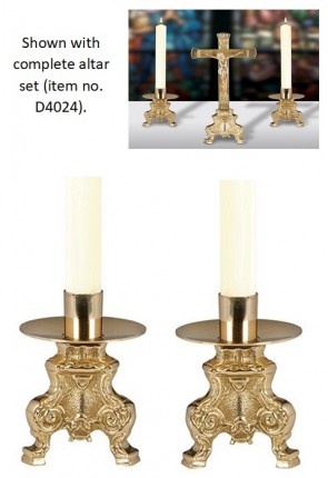 Sudbury Brass 6"H Candlesticks - Set of Two