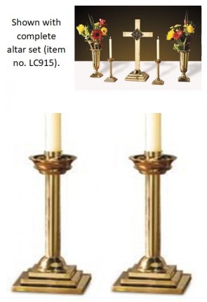 Sudbury Brass 9"H Candlesticks - Set of Two