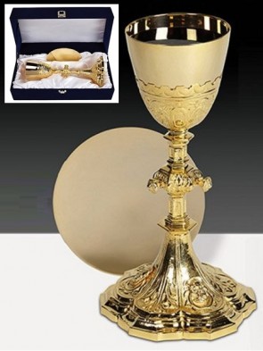 Sudbury Brass Holy Family Chalice and Paten Set