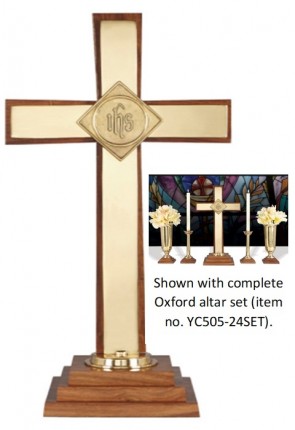 Sudbury Brass Oxford Series 24"H Altar Cross